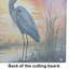 Planche à découper en verre Blue Heron