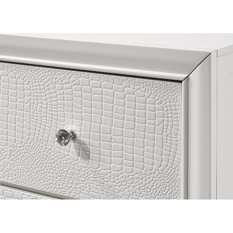 Commode 7 tiroirs 1 pièce, Blanc