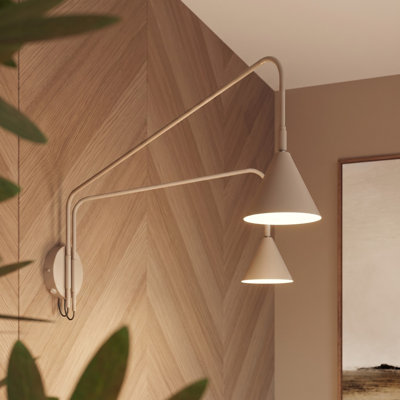Nox Steel Flush Mounted Sconce