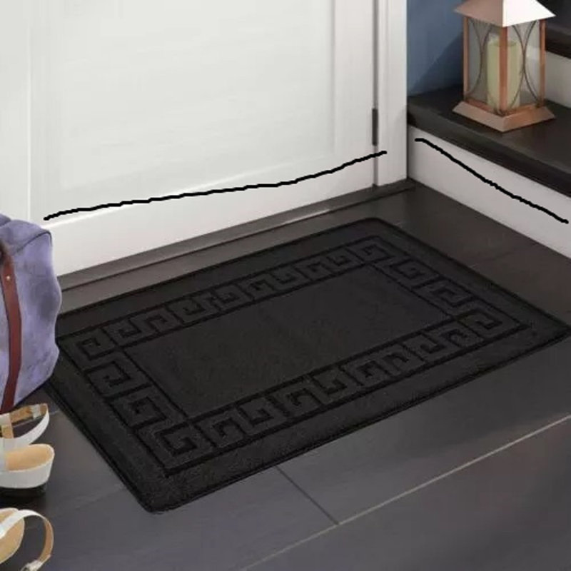 Aidelyn Non-Slip Indoor Doormat, 40cm W x 60cm L, Pink