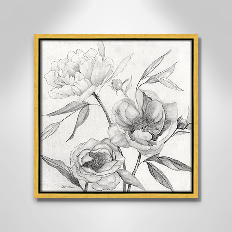 Collection Linen Peony, H 13,5 po x l 13,5 po x P 2 po, Or