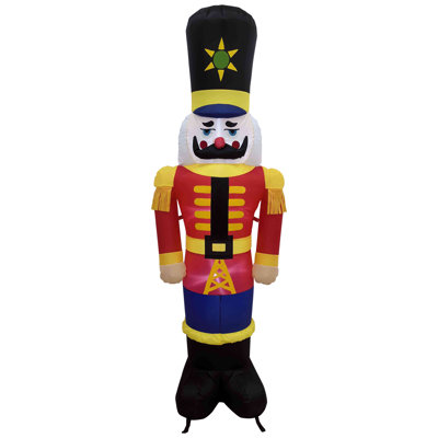 Lighted Inflatable Nutcracker Soldier Outdoor Christmas Decoration - 6.25'