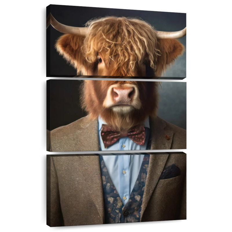 Portrait de vache Brampt, H 45 po x l 28 po