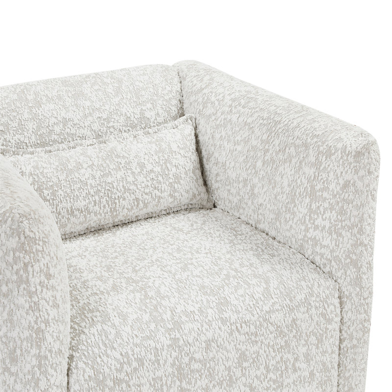 Fauteuil pivotant en tissu jacquard Modern Living