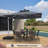 3m Lighted Square Cantilever Parasol With Base