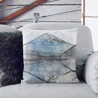 Mount Fuji in Japan Cushion with Filling