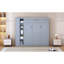 Grand lit gris avec tablettes fonctionnelles et porte-matelas confort-580821484-580821473