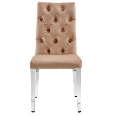 Chaise d'appoint en velours touffeté de 17 po de largeur Gunes