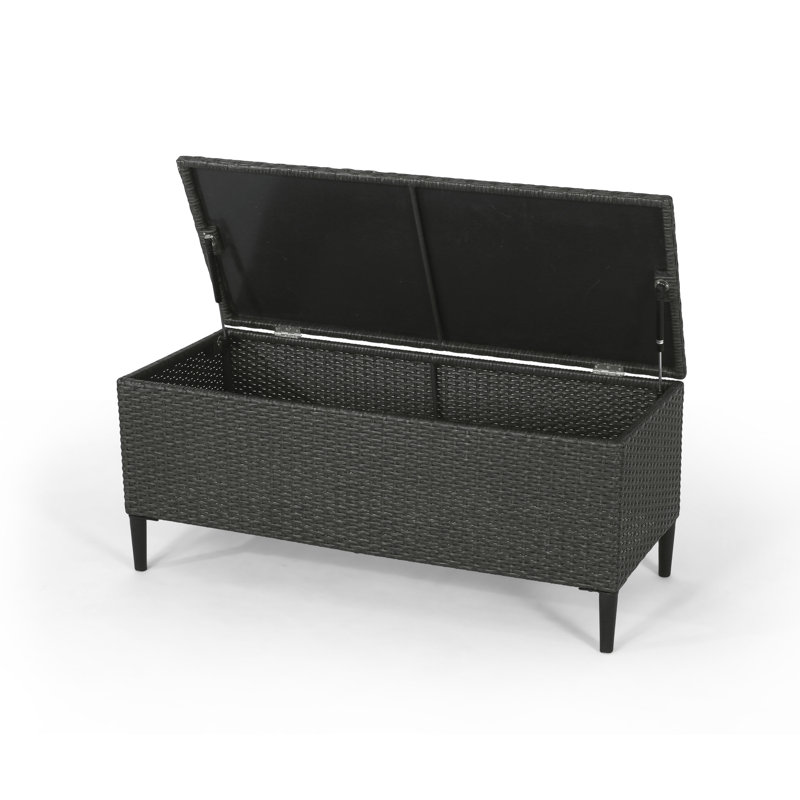 Weather- Grey Storage Cabinet For Beach And Pool Accessories Outdoor Basket Storing Activity Entertainment Gear