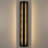 Jayeda 23.6"H Matte Black Rectangular Linear LED Outdoor Wall Lights-2011158789