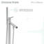 Robinet de baignoire autoportant Plaisir en chrome