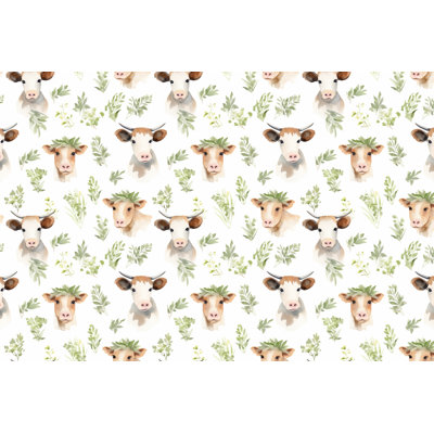 Literie blanche vache