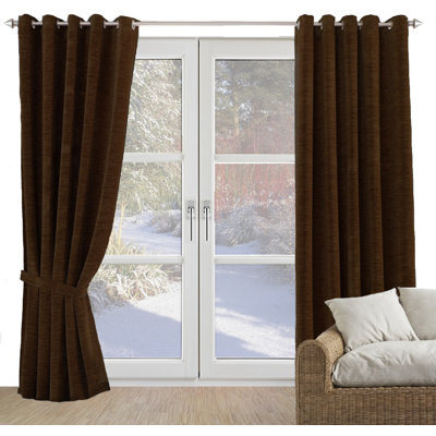 Gracierose Synthetic Eyelet Single Curtain Panel, opaque