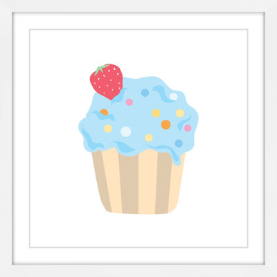 « blue petits gâteaux » par diana alcala, reproduction d’art encadrée