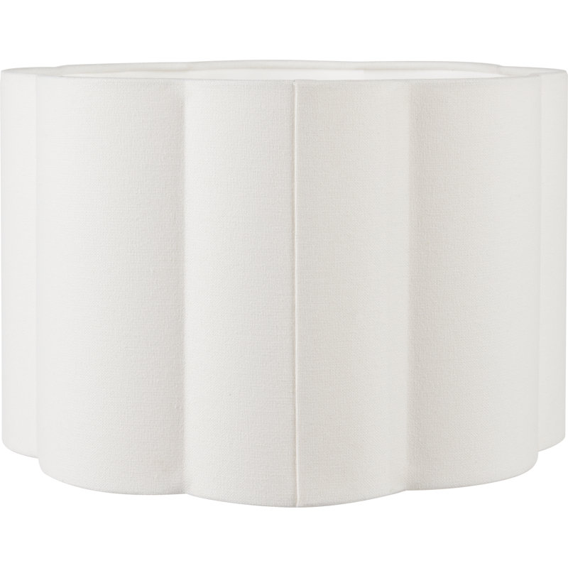 Bloom Cotton Novelty Lamp Shade ( Uno ) in White, 29cm H x 45cm W x 45cm D