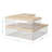 Thomas Martha Stewart Clear Plastic Storage Organizer Bin Set with Wooden Lids-90712347