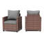 Chaise longue d'extérieur en osier avec coussins Samya-291512905