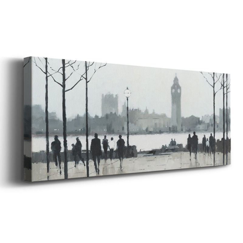 Morning London sur impression sur toile, H 20 po x l 50 po x P 1,5 po