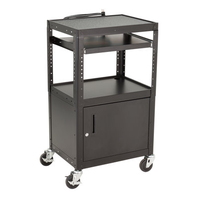 47'' H x 24'' W 1 Laptop Cart with Wheels