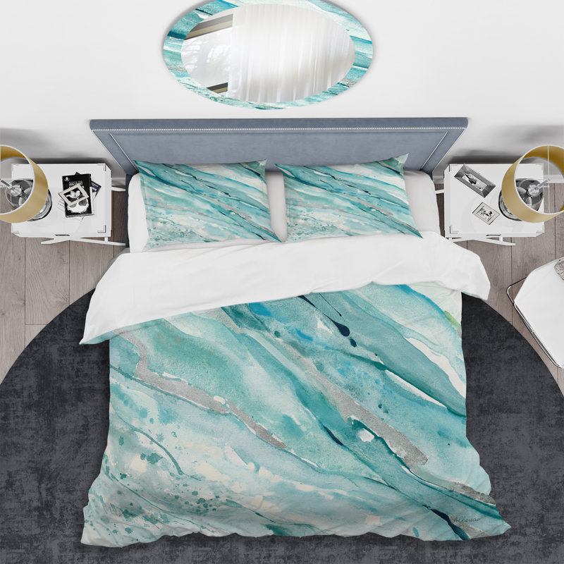 Springs I Farmhouse Duvet Cover Set, King Duvet Cover + 2 Shams