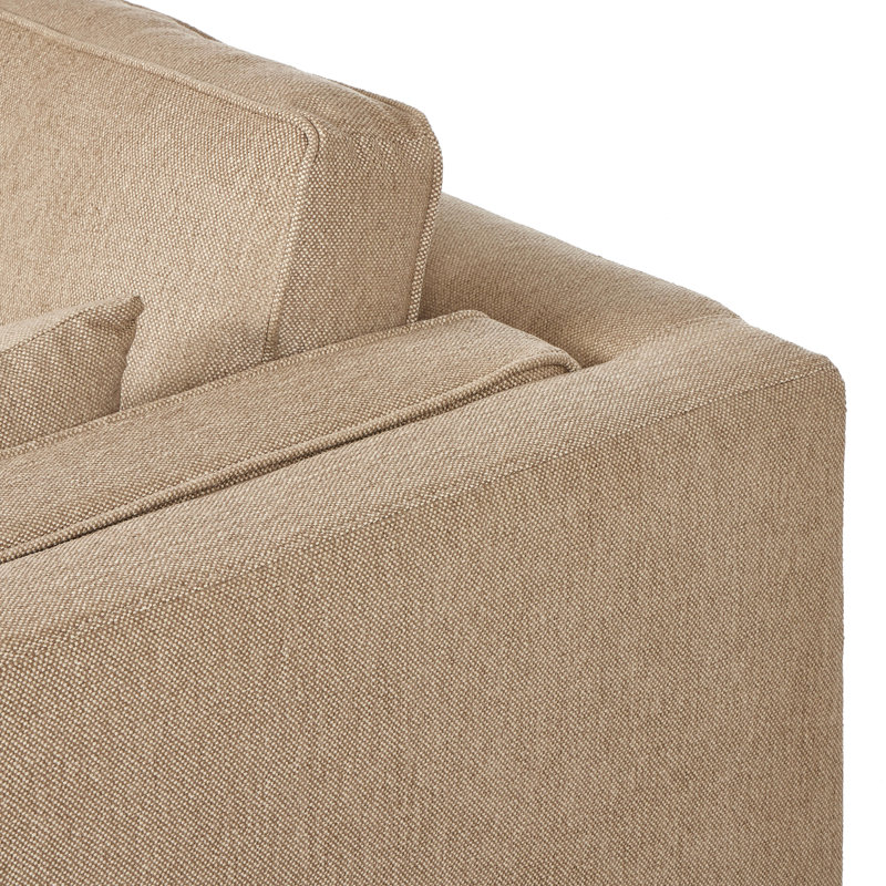 Lawrence Sofa, Nova Taupe 100% Polyester, 34" H x 108" W x 40.75" D
