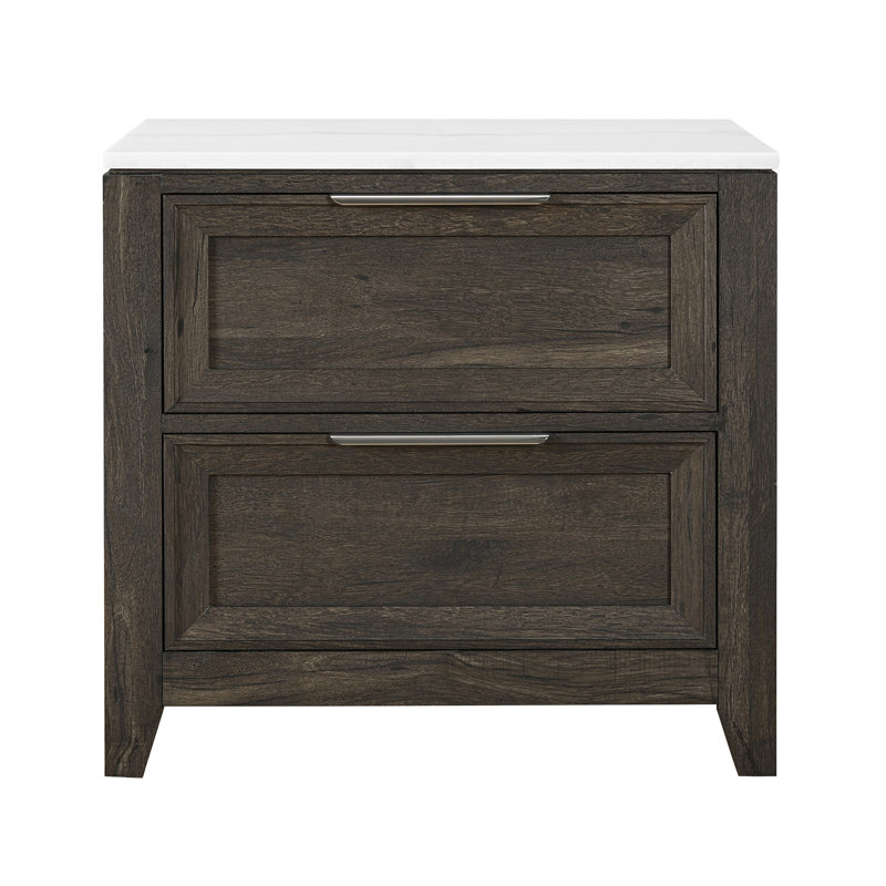 Table de chevet brun foncé Melissa