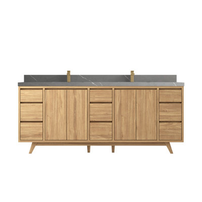 Ensemble de meuble-lavabo double 84 po