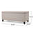 Fabric Storage Ottoman Bench in Wheat Color - Stylish Seating with Hidden Compartment-47859233