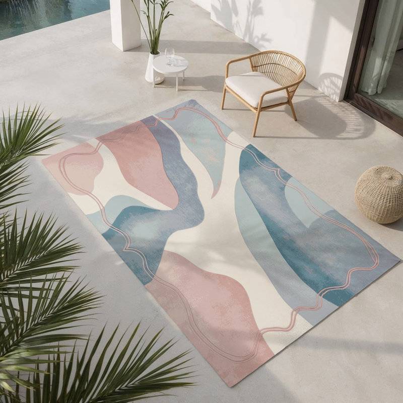 Tapis intérieur et extérieur Twilight Flow, Rectangle 1 pi 6 po x 2 pi 6 po
