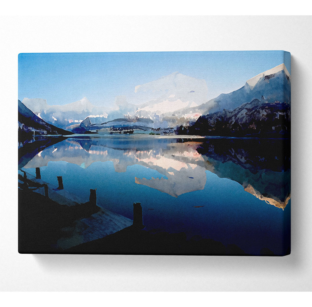 Blue Lake Calm - Kunstdrucke auf Leinwand