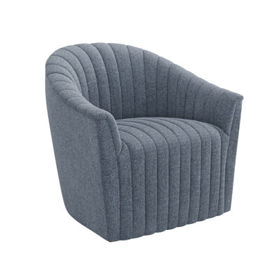 Channel Swivel Tufted Barrel Chair