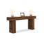 Console rectangulaire en bois manufacturé brun-1703014259