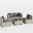 5 Pieces Patio Conversation Set-1505605492