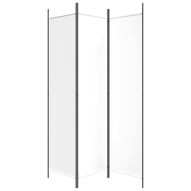 Kasimir Folding Room Divider, White, 5, 200" H x 250" W