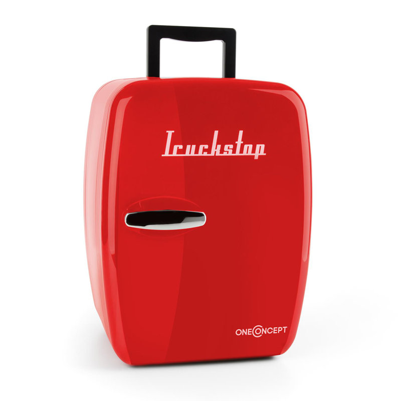 OneConcept 14m³ L Freestanding Mini Fridge, Red