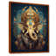 Portrait de Ganesha sur sarcelle - Art mural de l'hindouisme-746135400-746135402