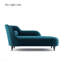 Chaise longue de style nordique en bois massif et velours, idéale pour la chambre à coucher et le salon.-1182121087