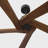 Wilfrido Indoor Ceiling Fan with Threaded Downrod, Dark Walnut blades and Handheld Remote-359693686-359693681