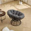Chaise d'appoint moderne et confortable, structure en acier avec pivot, idéale pour la maison