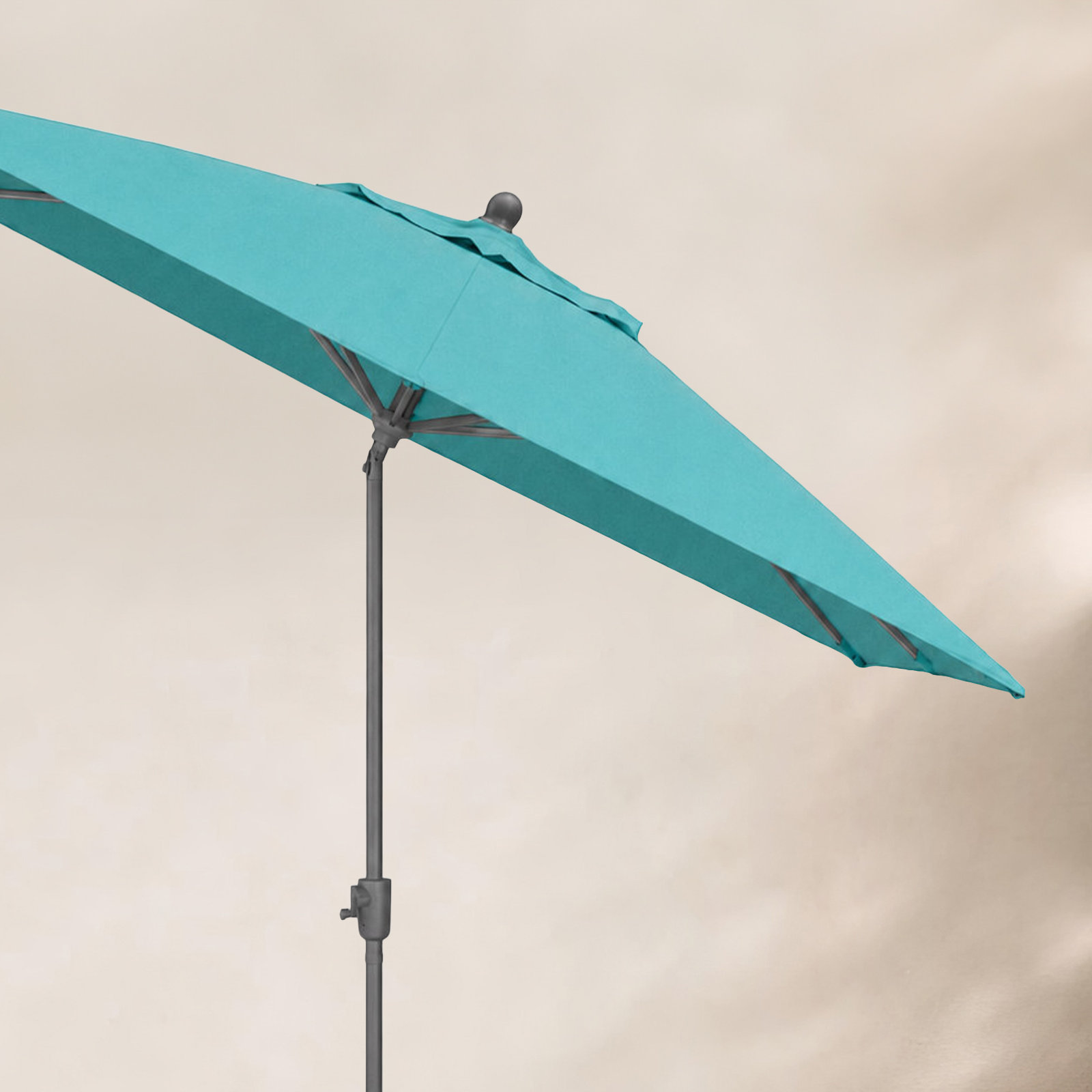Olivier 9.7' Umbrella, Starring Gray, Canvas Aruba Sunbrella® Canvas