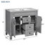 Meuble-lavabo 36 po avec lavabo supérieur et armoire à miroir-39777467