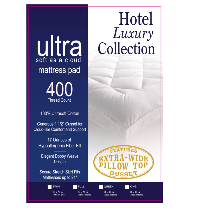 Shepha 1.5'' Mattress Pad, Full