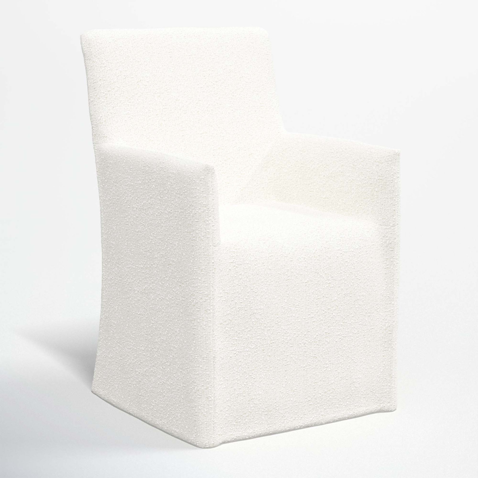 Ivanka Dining Chair, Classic Snow Boucle