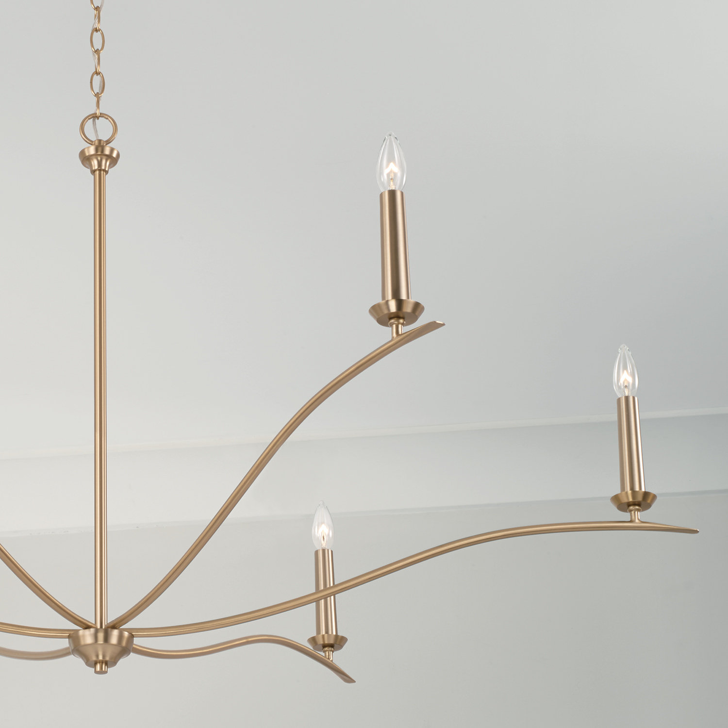 Ensley 6 - Light Dimmable Chandelier, Matte Brass