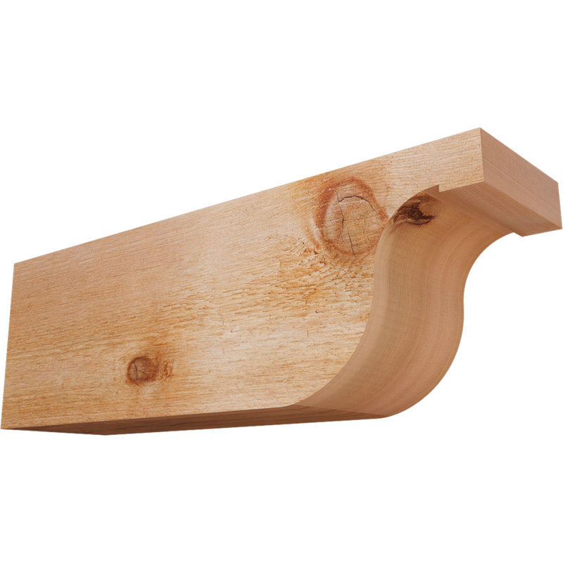 Queue de chevron Del Monte, Cèdre rouge de l'Ouest, 8"H x 6"W x 24"L