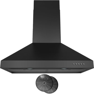 Hauslane Staindless Steel Wall Mount Range Hood 36 Inch | Wall Chimney | 6” Duct/ductless Convertible, Strong Suction, Six-layer Aluminum Filters, Changeable Led Lamps, Stove Kitchen Vent Hood