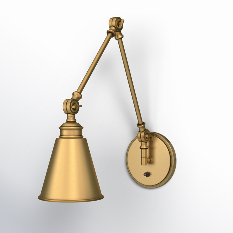 Beckham Stainless Steel Swing Arm Sconce | Adjustable Light