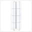 Vitrine hexagonale en verre transparent Tenley