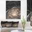 «Abstract Fractal Flower With Golden Rays», reproduction sur toile - Fleur fractale-718633377-718633376