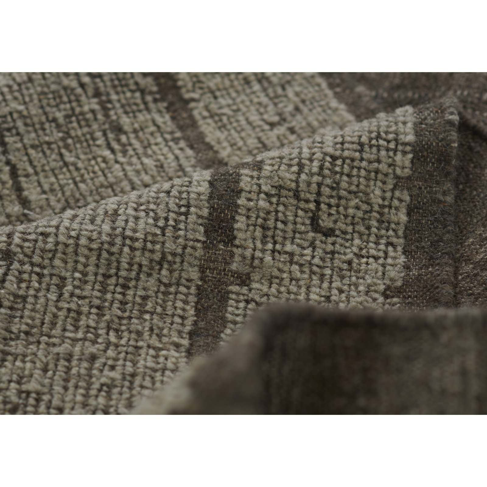 Messina Handmade Gray/Brown Rug, Rectangle 9' x 12'